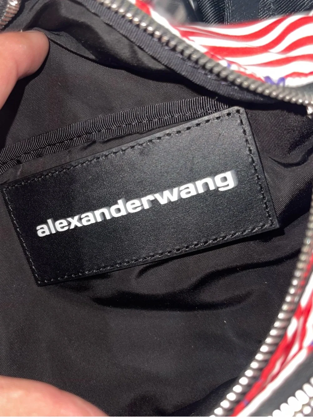 ALEXANDER WANG Attica Mini Fanny Crossbody Stars Stripes Nylon Bag NWT